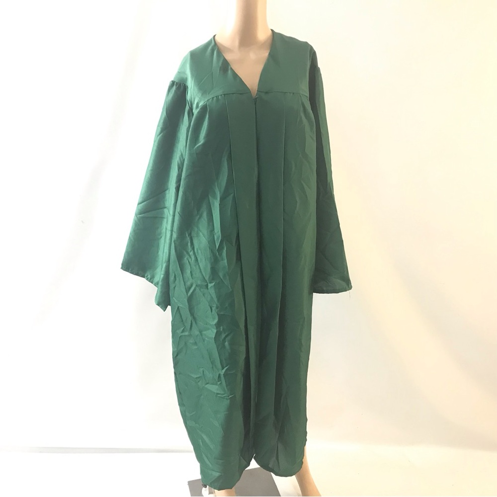 Josten's Green Graduation Gown 5' 7" - 5' 9" Green READ